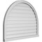 Ekena Millwork Round Top Surface Mount PVC Gable Vent: Functional, w/ 2"W x 2"P Brickmould Sill Frame, 42"W x 32"H GVPRT42X3203SF - alternate 3